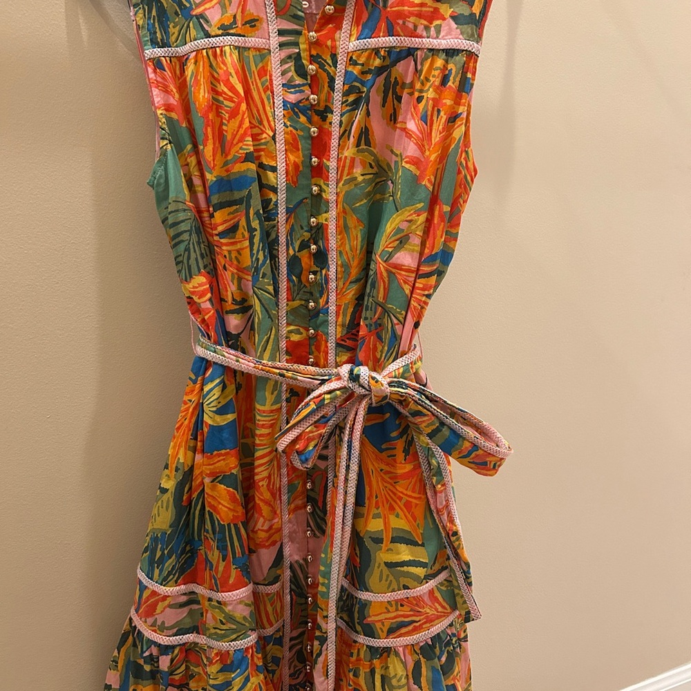 Tropical Print Mini Dress